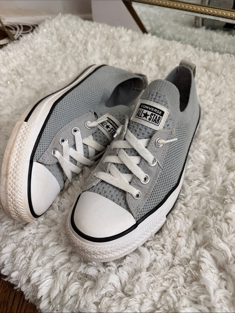 Converse Kids' All Star Low Top Sneakers - Light Gray